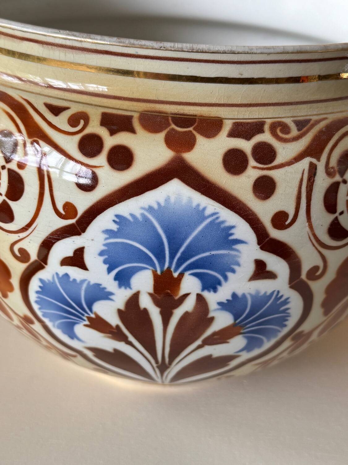 Large art deco flower pot