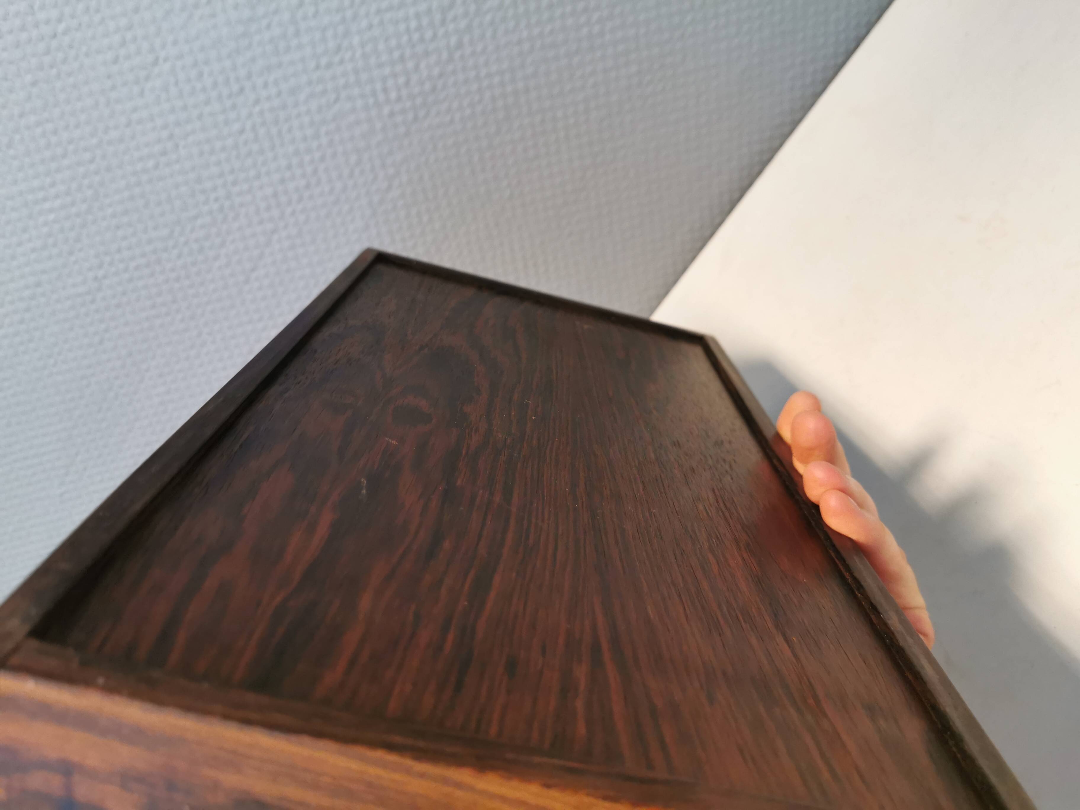 Letter or serving tray in solid rosewood, Danish design 1960s.