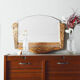 Wood Art Deco mirror