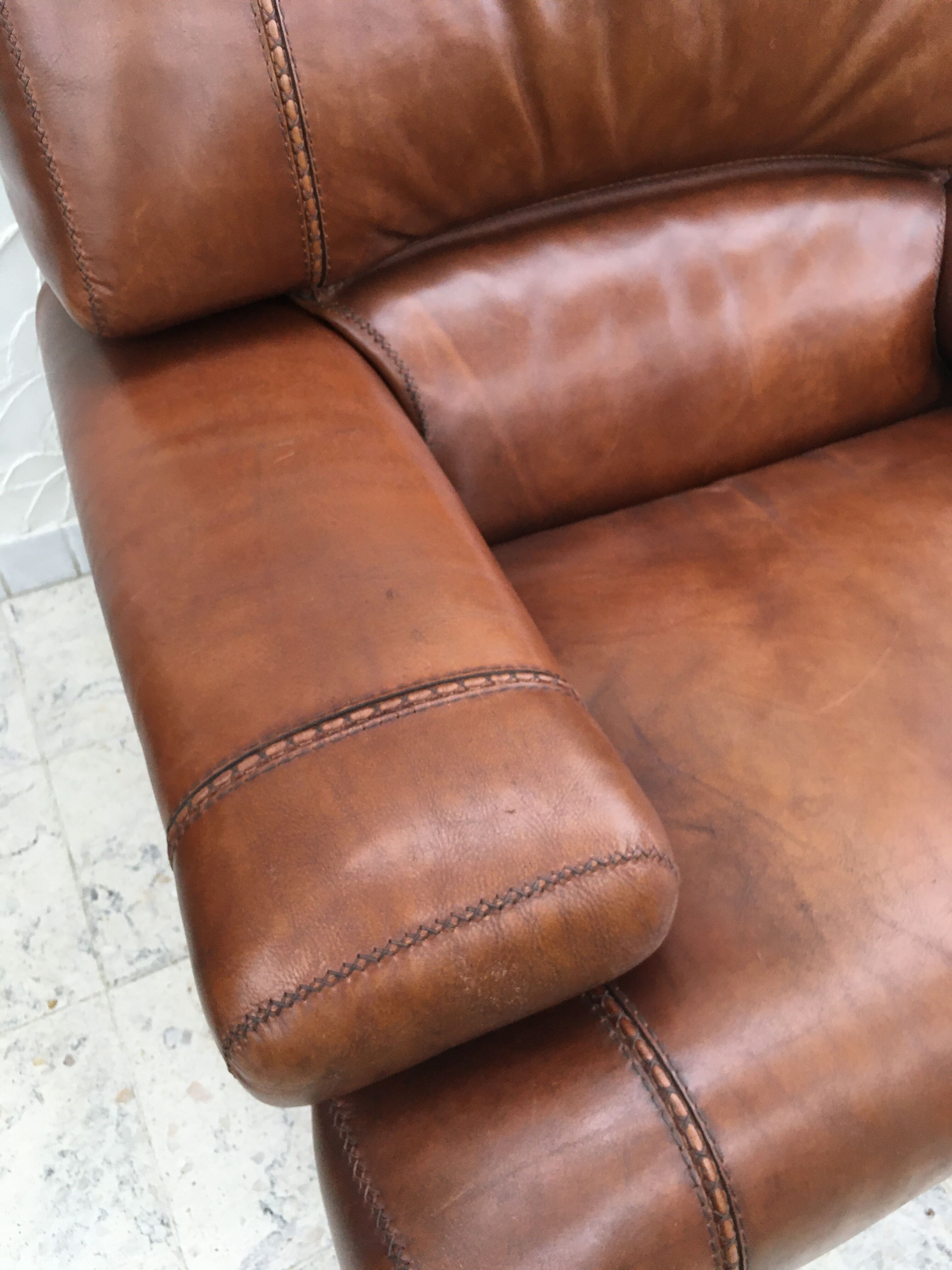 Leather armchair