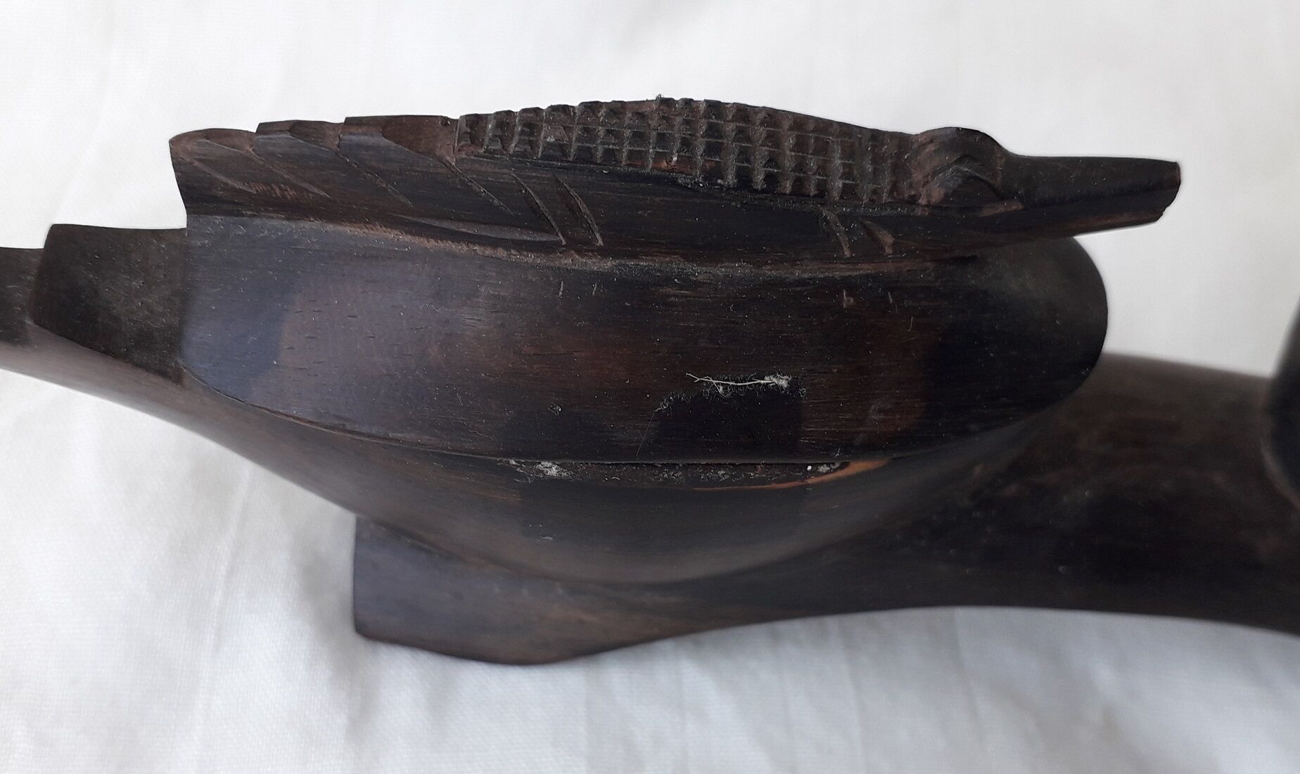 Salière poivrier en bois crocodile