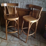 Pair of bar high chairs