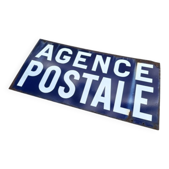 Plaque émaillée de l'agence postale