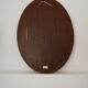Golden oval mirror - 72x52cm