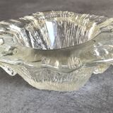 Cendrier, vide-poche Blenko en verre moderniste design brutaliste, 1960