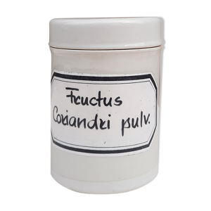 Pot d'apothicaire en porcelaine,