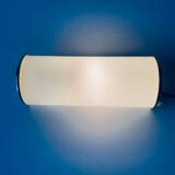 Brass and glass wall light