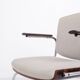 Conference chair – Rosewood & light grey fabric – Duba – 1960s