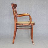 Thonet armchair No. 221, "bronze" inlays 1905 perfect caning