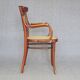 Fauteuil Thonet N°221 , incrustations " bronze " 1905 cannage parfait