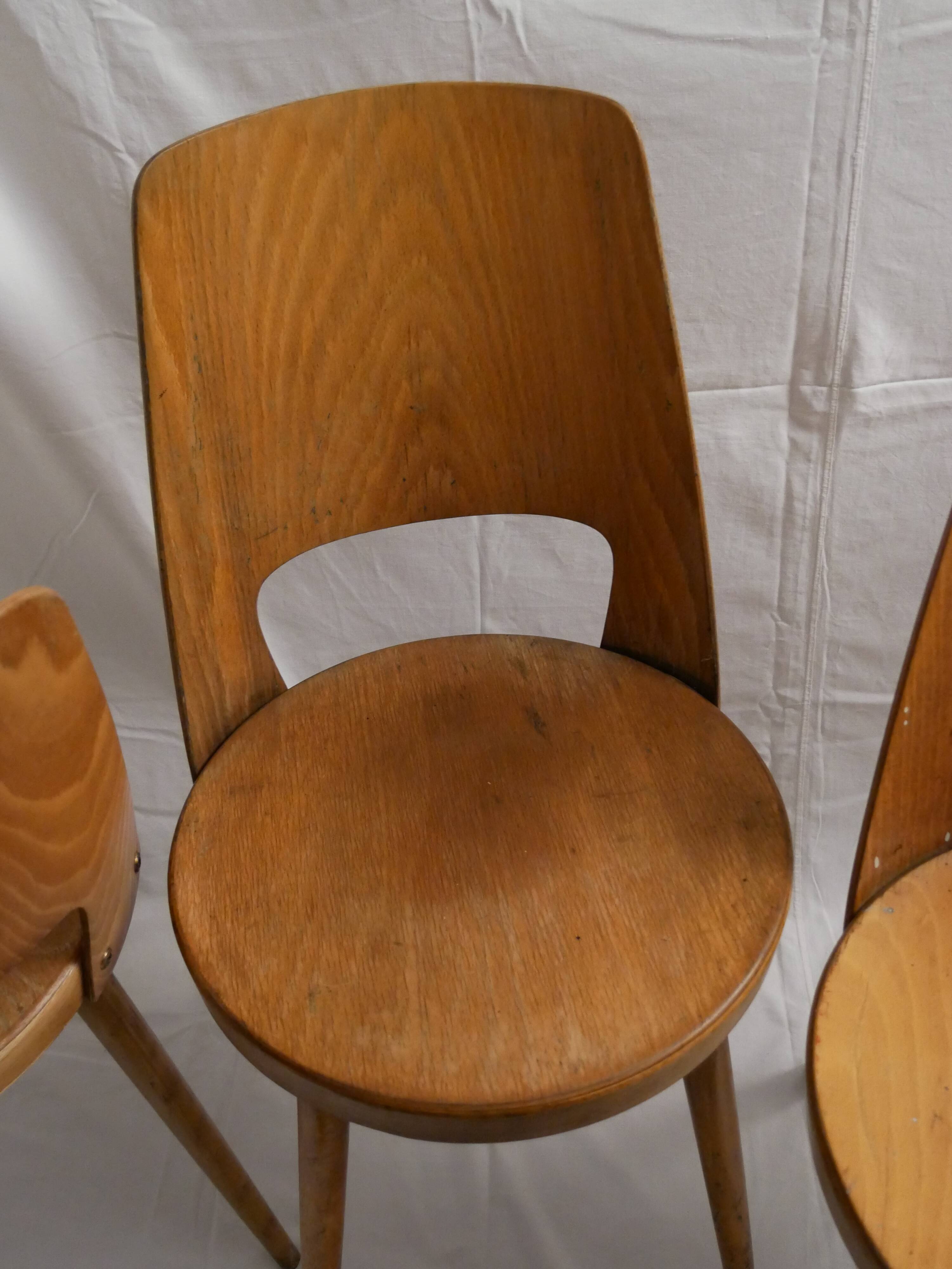 Set of 4 Mondor Baumann chairs
