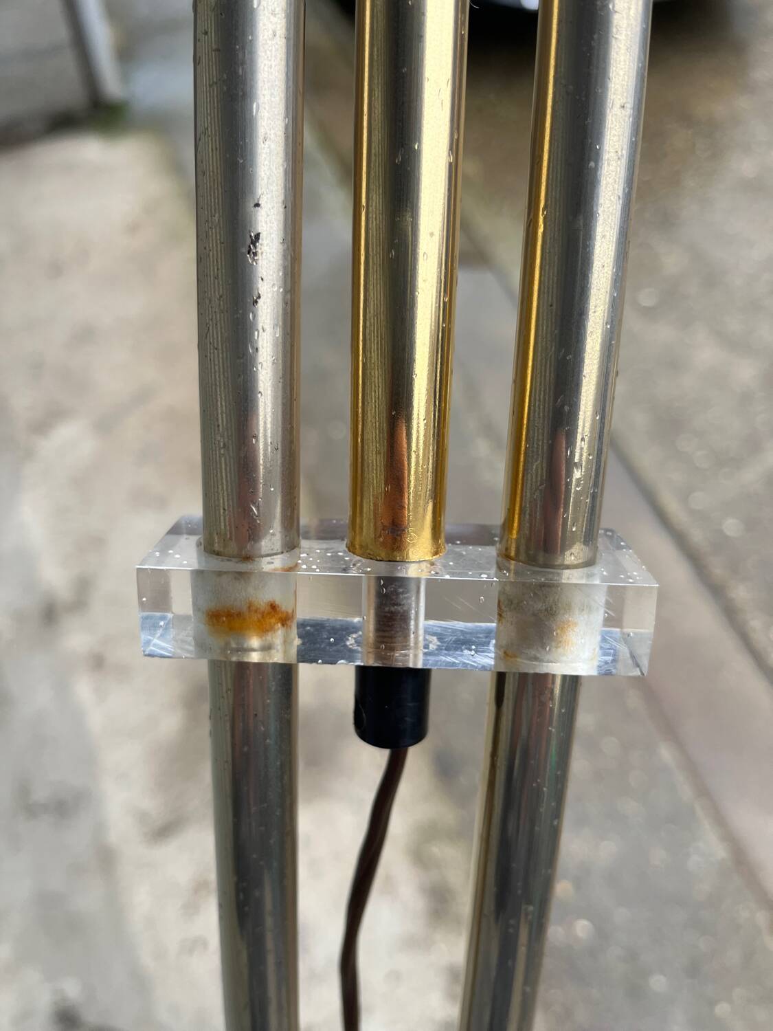 Lampadaire arc pied marbre année 70/80