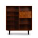 Rosewood library designed by Danish designers with doors by Hundevad & Co, 1960s.