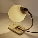 Lampe Art Deco Bakelite Verre Laiton