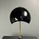 Midcentury Italian scallop mushroom wavy brass desk or table lamp, 1960s
