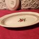 Pair of Armelle Sarreguemines hand-painted dishes