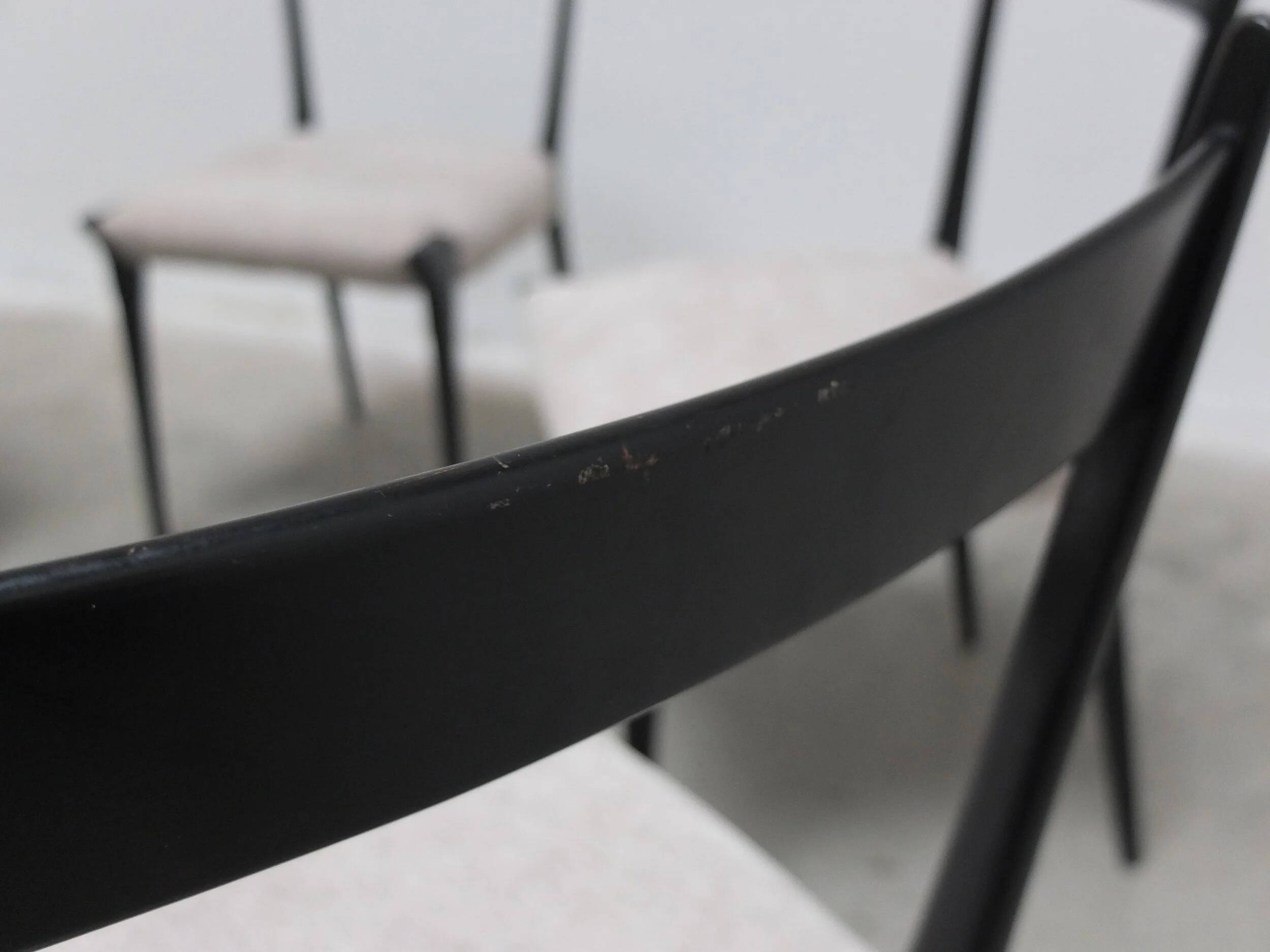 Rare set of 6 'S11' dining chairs by Alfred Hendrickx for Belform, 1950s