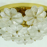 Mid century glass blossoms ceiling fixture 1960s ernst palme