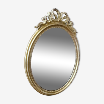 Miroir ancien doré en bois doré