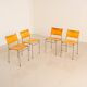 4 "SE06" cognac leather chairs by Martin Visser for Spectrum 80's