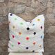 Handmade Berber wool Kilim cushion: Moroccan floor cushion