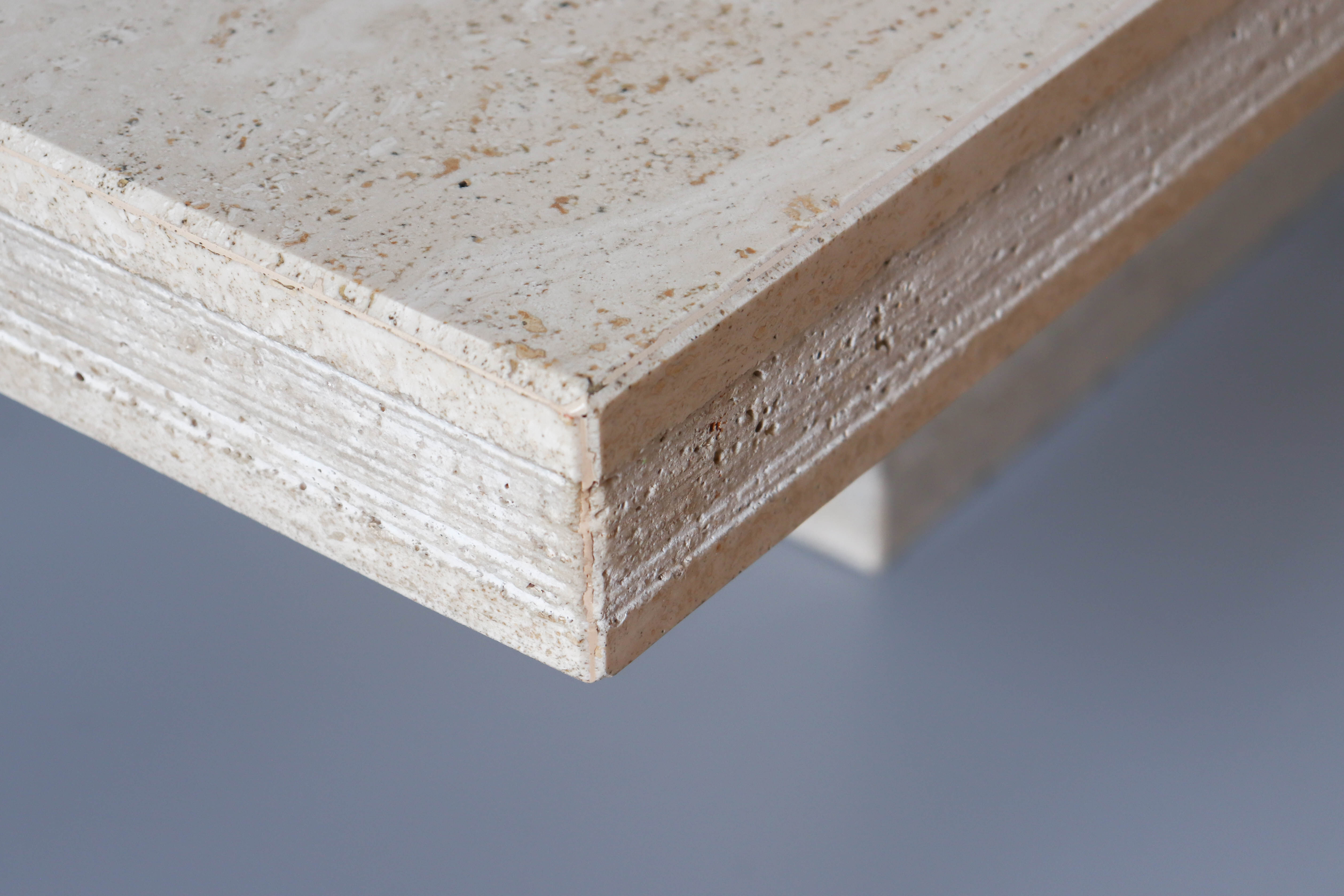 Vintage travertine coffee table