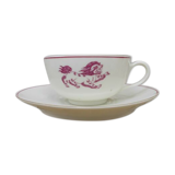 1 cup and under cup Limoges Porcelain David-Néel Benoit de Souza