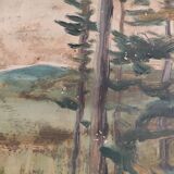 Tableau peinture sur huile ancienne