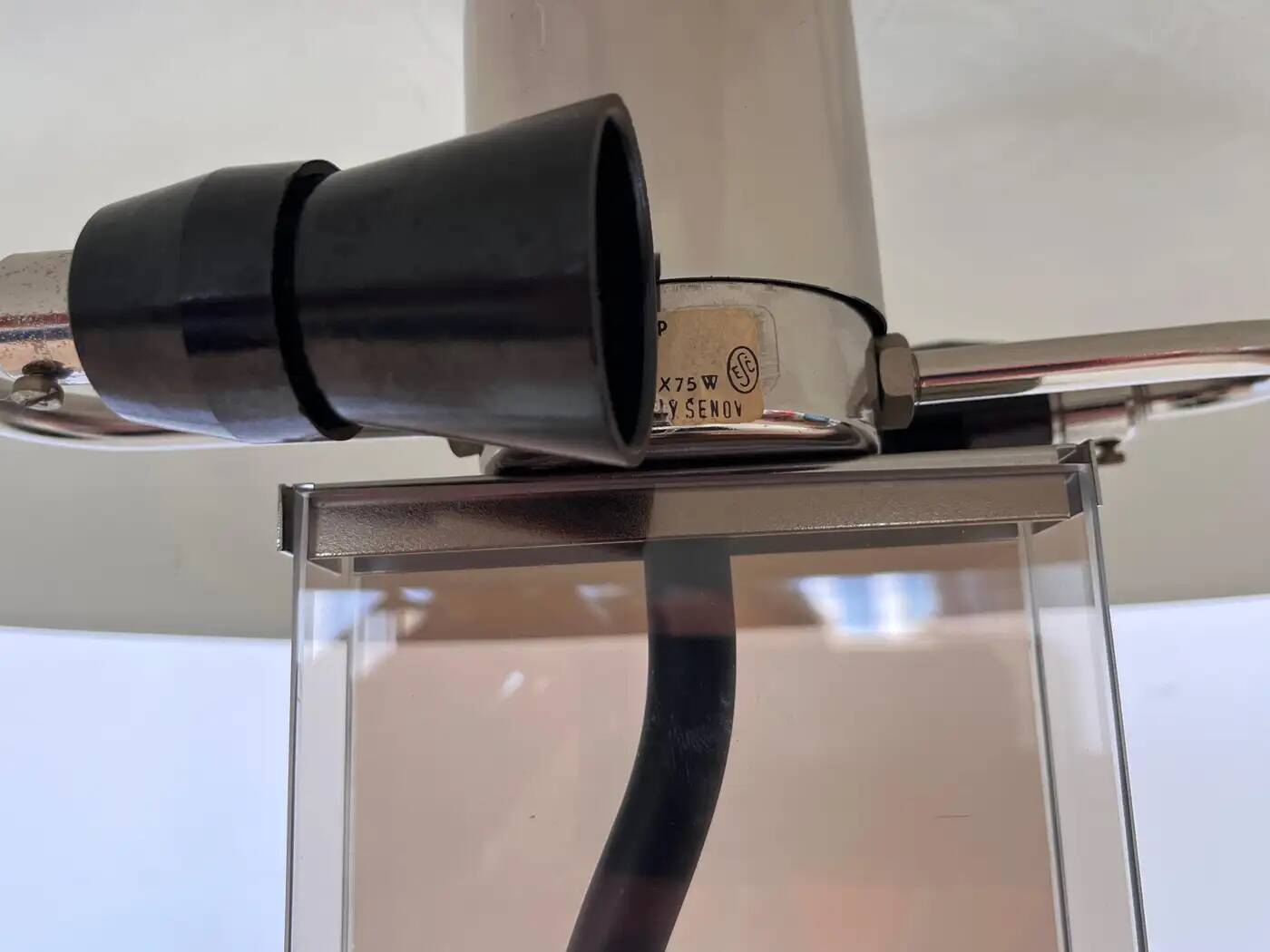 Big design table lamp by Kamenicky Senov, 1980s / Czechoslovakia
