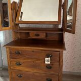 Coiffeuse commode victorienne, Miroirs triptiques, UK, 1900