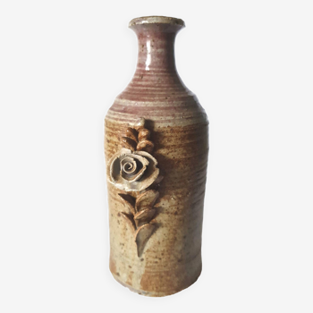 Vase soliflore en grès La Borne