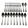 Set of 22 Christofle Japan model cutlery.