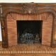 Wooden coat/chimney frame