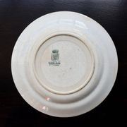 Antique ironstone plate from Saint-Amand – Guadeloupe model