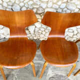Suite of 4 chairs 4130 Grand Prix in teak, Arne Jacobsen for Fritz Hansen Teak