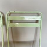 Pair of vintage folding garden chairs
