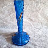 Authentic Berluze Vase Glass Paste by Mic and Bob Le Bleis 1970s