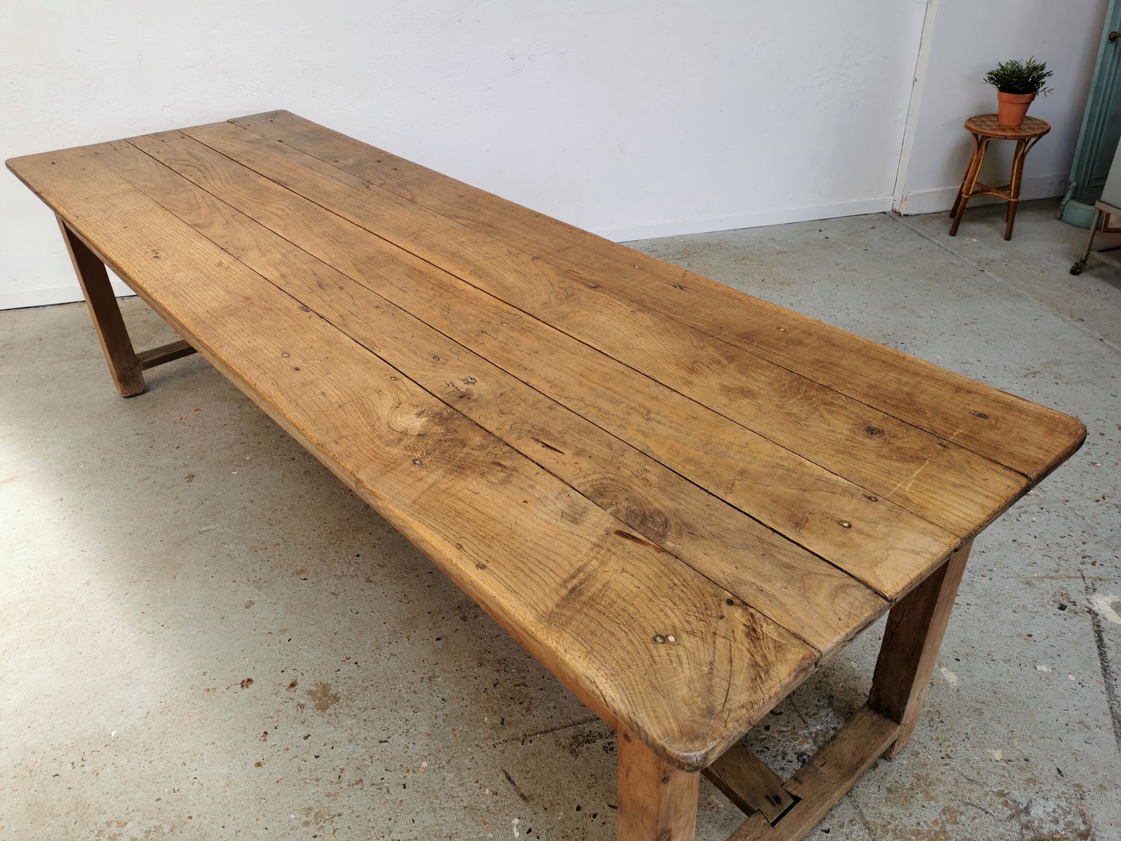 Table de ferme en chêne 260cm