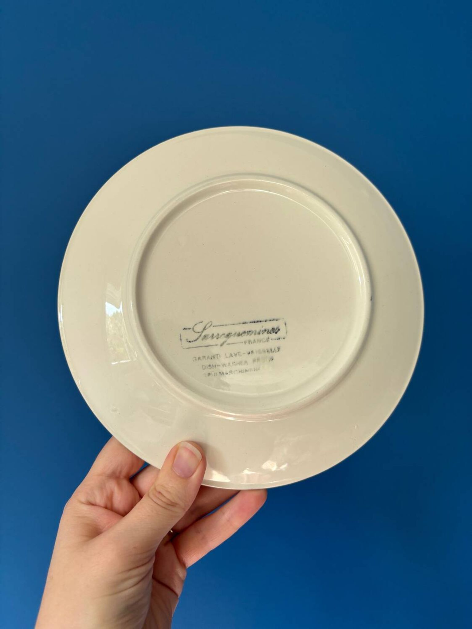 Vintage Sarreguemines dessert plates - Set of 4 antique plates