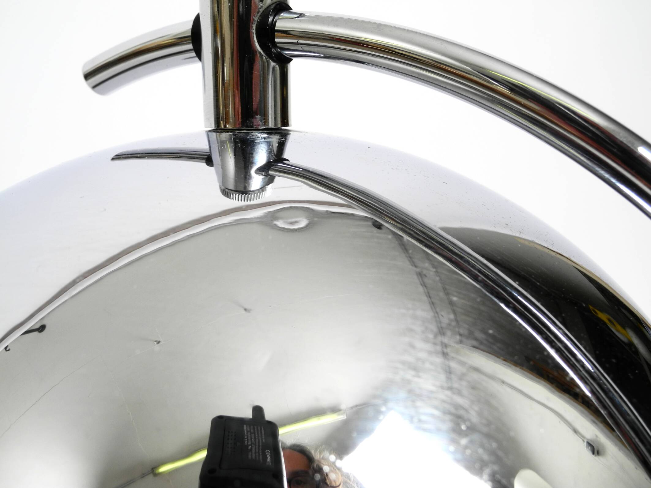 Large exceptional 1960s chrome table lamp by Gebrüder Cosack