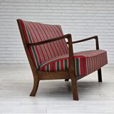 Canapé 2 places danois des années 1960 par Fritz Hansen, laine d'ameublement.