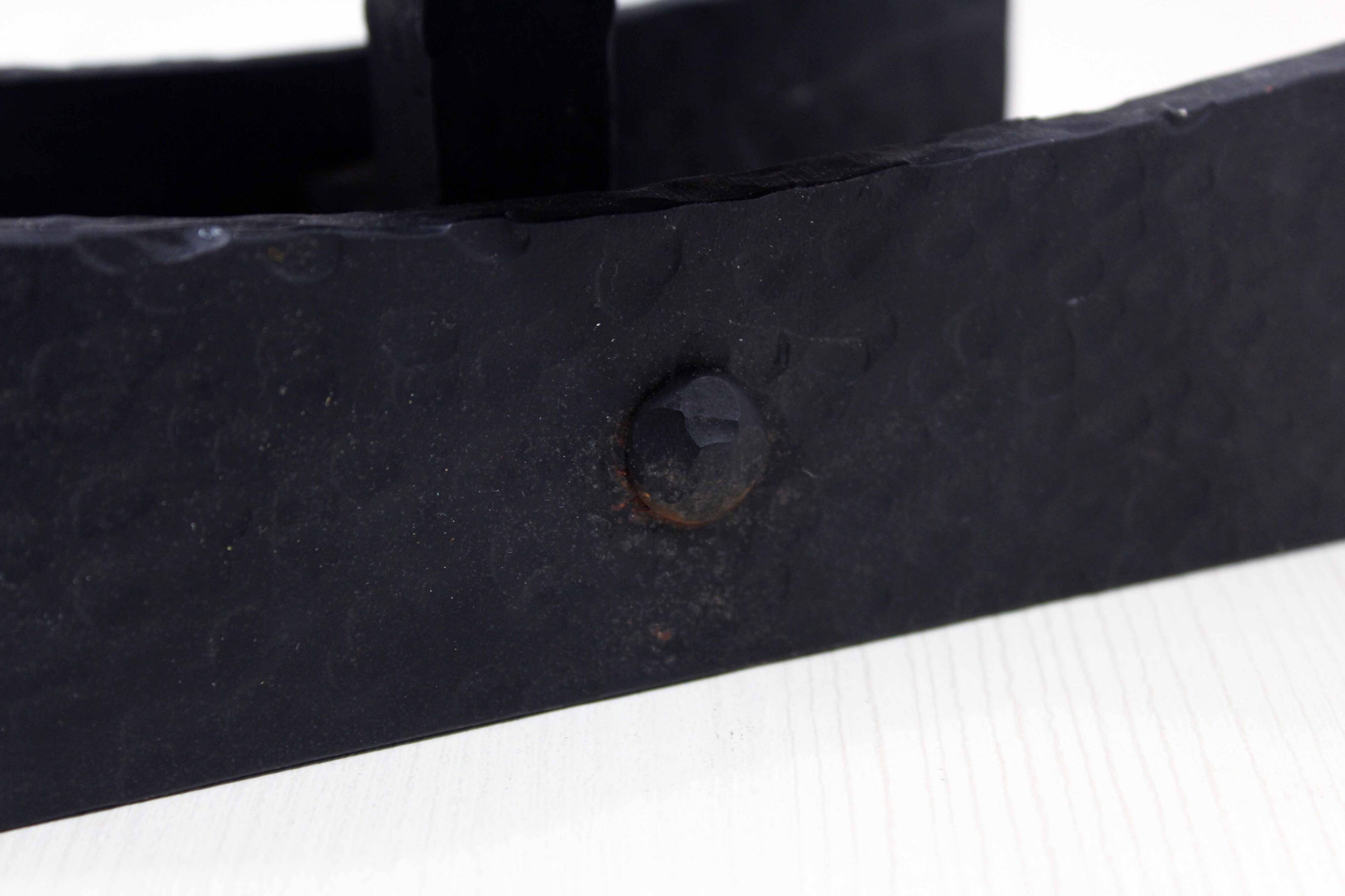 Brutalist cast iron candle holder 1960