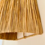 Raffia wall lamp
