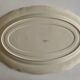 Sarreguemines ivory dish with oval godrons 44cm