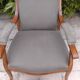 Voltaire armchair and footrest