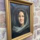 Oil painting on canvas 1850 victor darjou french portrait paint