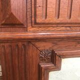 Mirror art deco solid oak - 133x97cm