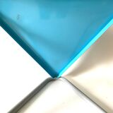 Vintage blue metal coffee table