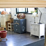 Beige trumeau mirror 100x137cm