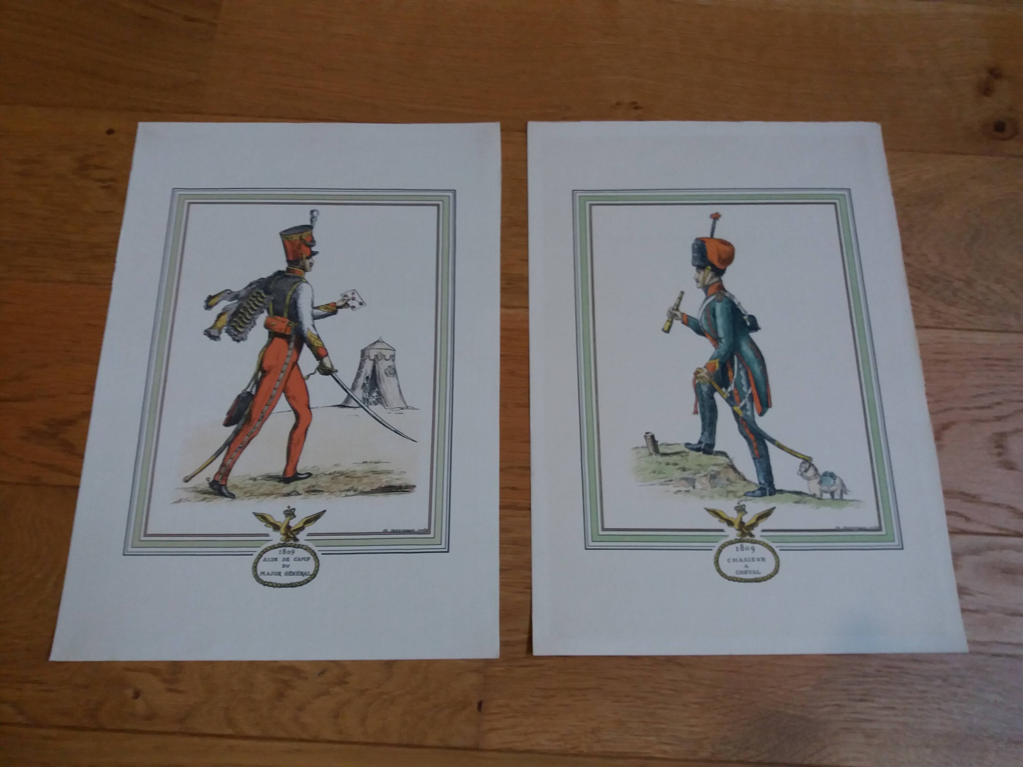 Soldier engravings of the 1st Napoleonic empire